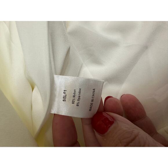 Heiress Beverly Hills Large Mini Dress Premium Diamante Strap Mesh detail White - Picture 6 of 7